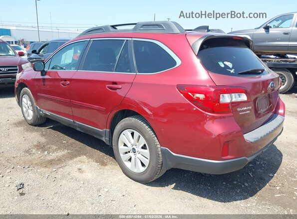 4S4BSADC1G3255208 2016 SUBARU OUTBACK Red Հետևի ձախ