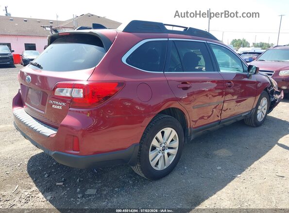 4S4BSADC1G3255208 2016 SUBARU OUTBACK Red Հետևի աջ
