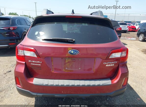 4S4BSADC1G3255208 2016 SUBARU OUTBACK Red 