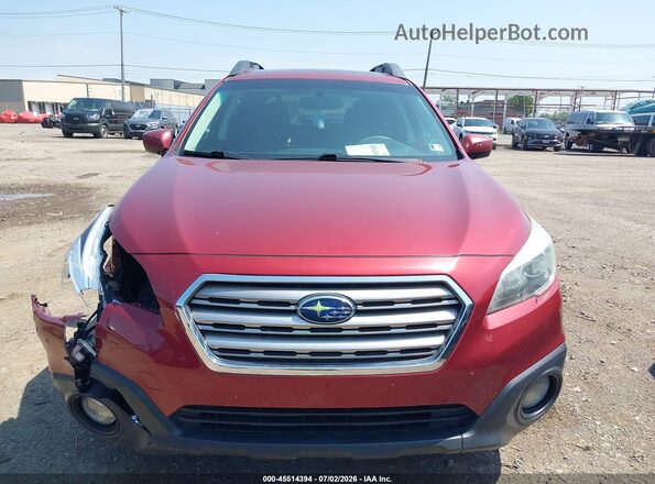 4S4BSADC1G3255208 2016 SUBARU OUTBACK Red Սարքավորումների վահանակի տեսք