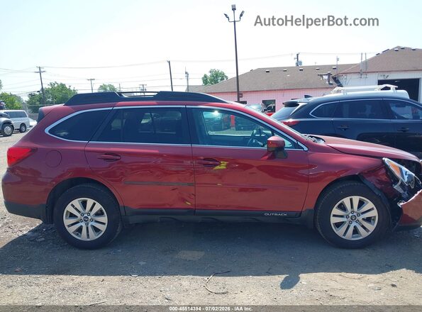 4S4BSADC1G3255208 2016 SUBARU OUTBACK Red Սալոնի հետևի տեսք