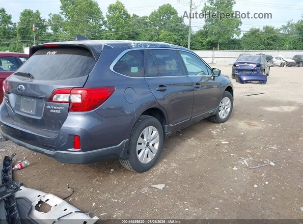 4S4BSADC2H3372975 2017 SUBARU OUTBACK Gray Trasero derecho