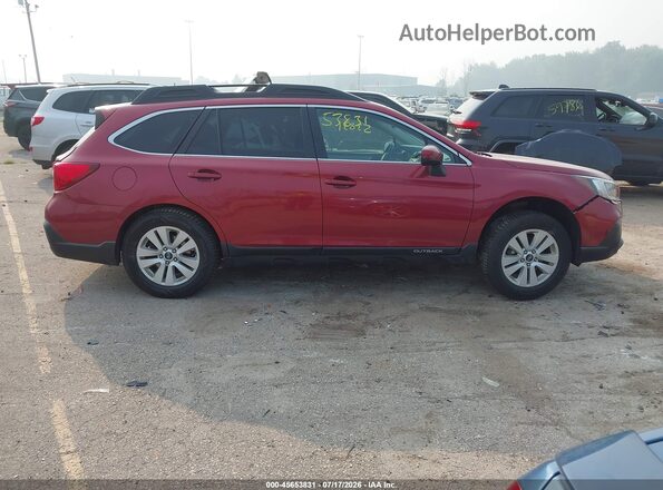 4S4BSADC5J3298019 2018 SUBARU OUTBACK Бордовый Вид задней части салона
