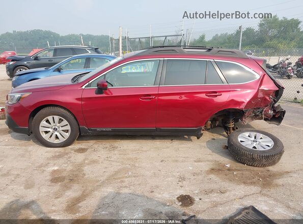 4S4BSADC5J3298019 2018 SUBARU OUTBACK Бордовый Панорамный вид салона 360°