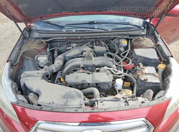 4S4BSADC6G3282775 2016 SUBARU OUTBACK Red Вид задньої частини салону