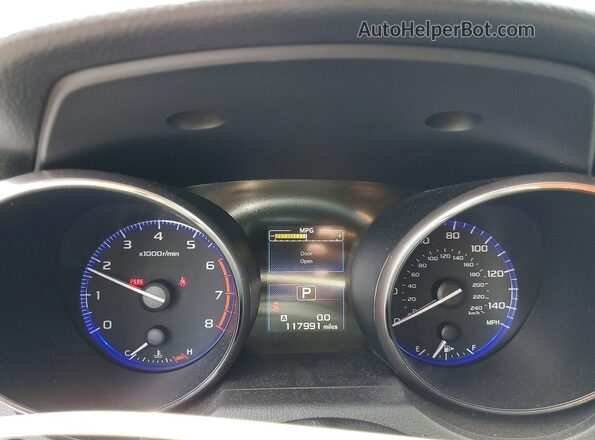 4S4BSADC8H3338345 2017 SUBARU OUTBACK Blue Widok zestawu wskaźników