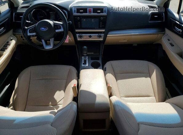 4S4BSADC8H3367747 2017 SUBARU OUTBACK Желто-коричневый Вид панели приборов