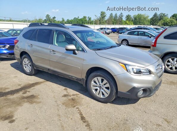 4S4BSADC8H3367747 2017 SUBARU OUTBACK Желто-коричневый Передняя правая четверть