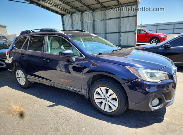 4S4BSADC8J3202870 2018 SUBARU OUTBACK Синий Передняя правая четверть