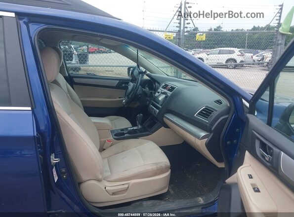 4S4BSADCXG3320833 2016 SUBARU OUTBACK Синий Вид салона спереди