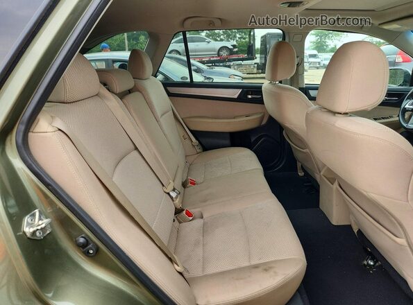 4S4BSAEC3G3360685 2016 SUBARU OUTBACK Green Vista de los asientos traseros