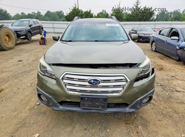 4S4BSAEC3G3360685 2016 SUBARU OUTBACK Green Vista frontal