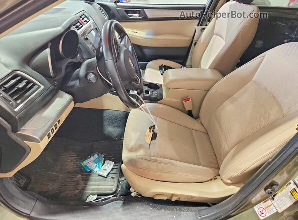 4S4BSAFC0H3424651 2017 SUBARU OUTBACK Green Vista interior delantera
