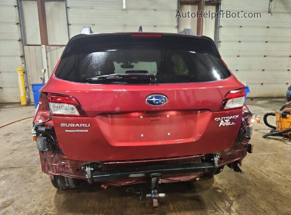 4S4BSAFC1K3259975 2019 SUBARU OUTBACK Red Widok z tyłu