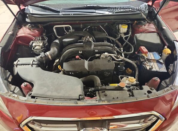 4S4BSAFC1K3259975 2019 SUBARU OUTBACK Red Widok wnętrza z tyłu