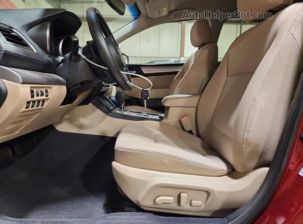 4S4BSAFC1K3259975 2019 SUBARU OUTBACK Red Widok wnętrza z przodu