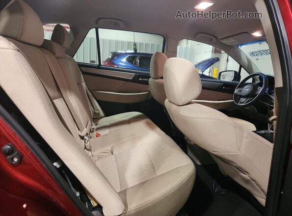 4S4BSAFC1K3259975 2019 SUBARU OUTBACK Red Widok tylnych siedzeń