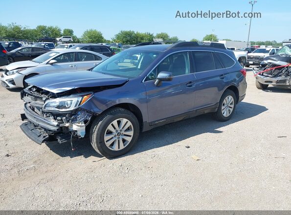4S4BSAFC2H3377896 2017 SUBARU OUTBACK Blue Առջևի ձախ երեք քառորդ տեսարան