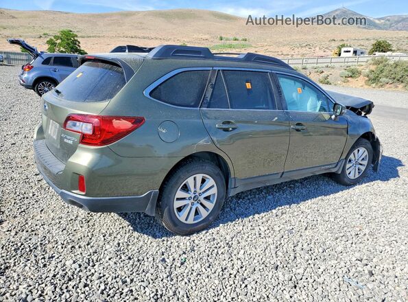 4S4BSAFC2H3416955 2017 SUBARU OUTBACK Green Trasero derecho