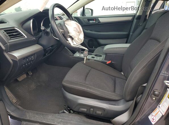 4S4BSAFC2H3435036 2017 SUBARU OUTBACK Charcoal Вид салону спереду