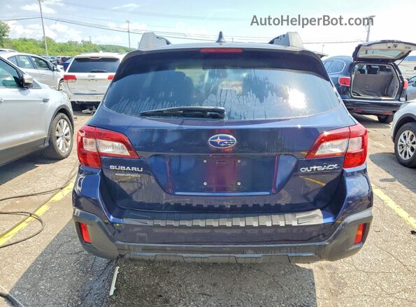 4S4BSAFC2J3254427 2018 SUBARU OUTBACK Blue Vista trasera