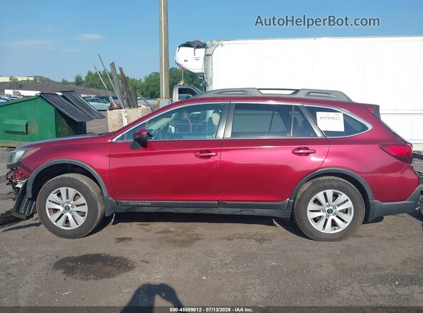 4S4BSAFC2J3317445 2018 SUBARU OUTBACK Burgundy Vista interior de 360 grados