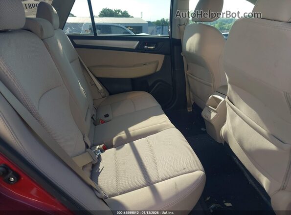 4S4BSAFC2J3317445 2018 SUBARU OUTBACK Burgundy Vista de la etiqueta del VIN