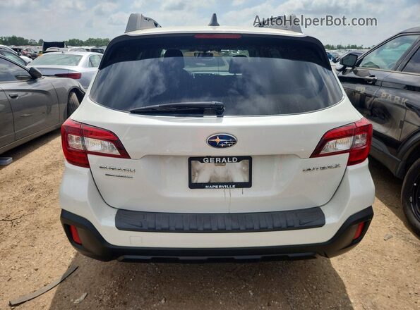 4S4BSAFC2J3389780 2018 SUBARU OUTBACK Белый Вид сзади