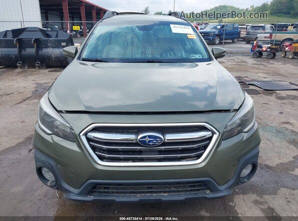 4S4BSAFC2K3276106 2019 SUBARU OUTBACK Green წინა პანელის ხედი