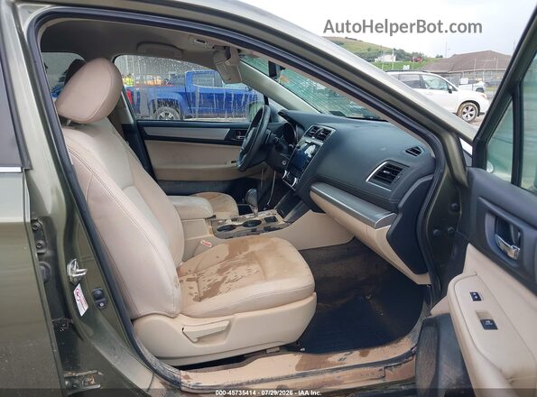 4S4BSAFC2K3276106 2019 SUBARU OUTBACK Green წინა სალონის ხედი