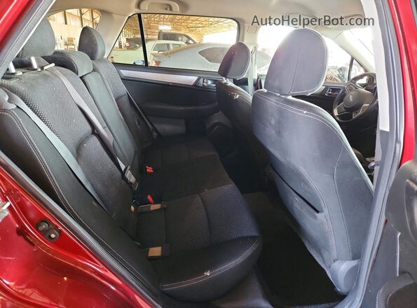 4S4BSAFC2K3305569 2019 SUBARU OUTBACK Maroon უკანა სალონის ხედი
