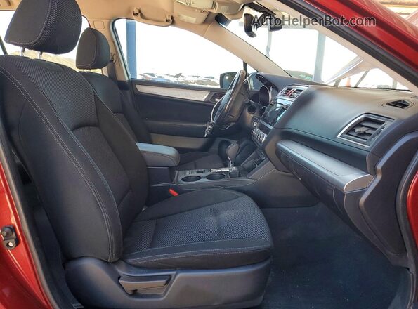 4S4BSAFC3H3356314 2017 SUBARU OUTBACK Темно-бордовый Вид салона спереди