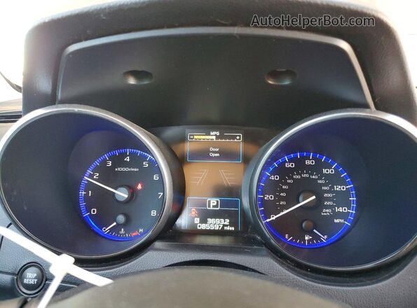 4S4BSAFC3H3356314 2017 SUBARU OUTBACK Темно-бордовый Вид щитка приборов
