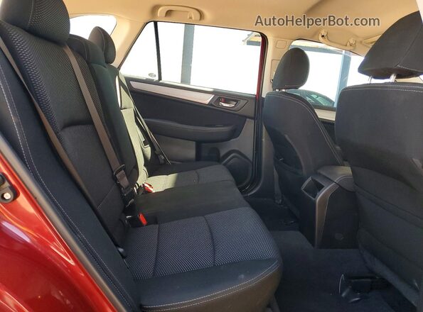 4S4BSAFC3H3356314 2017 SUBARU OUTBACK Темно-бордовый Вид задних сидений