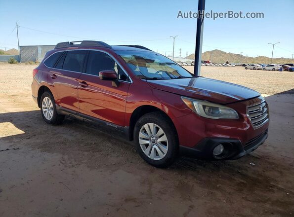 4S4BSAFC3H3356314 2017 SUBARU OUTBACK Темно-бордовый Передняя правая четверть