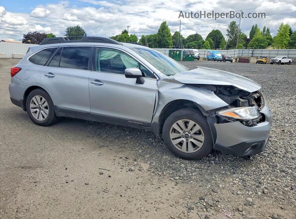 4S4BSAFC3H3381679 2017 SUBARU OUTBACK Серебряный Передняя правая четверть