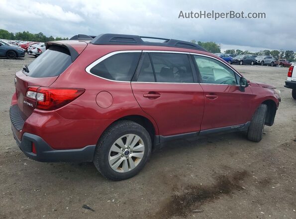 4S4BSAFC3J3341883 2018 SUBARU OUTBACK Red Trasero derecho
