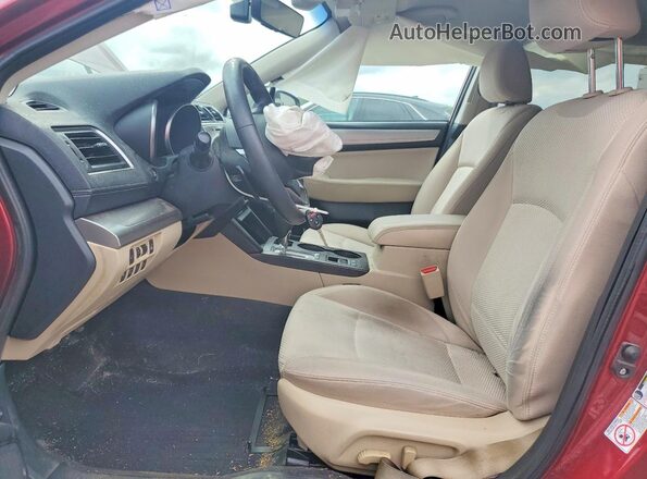 4S4BSAFC3J3341883 2018 SUBARU OUTBACK Red Vista interior delantera