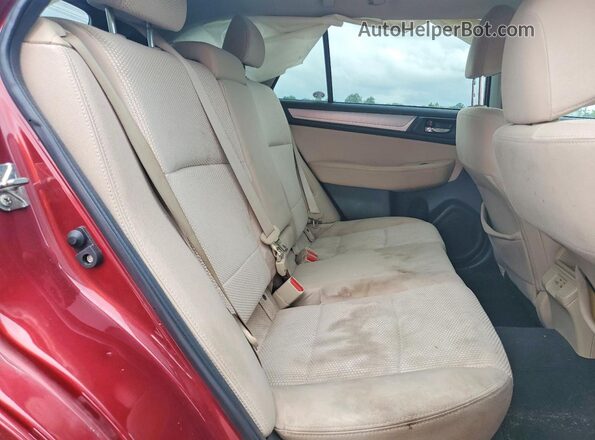 4S4BSAFC3J3341883 2018 SUBARU OUTBACK Red Vista interior trasera