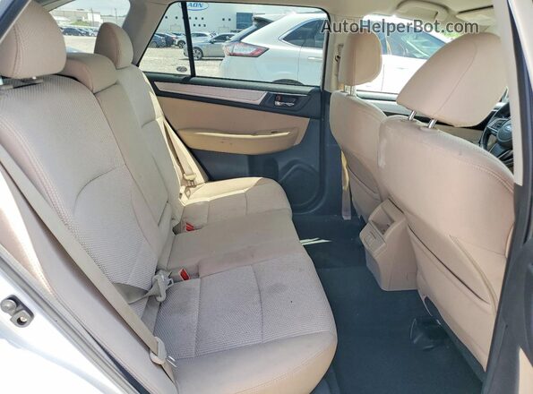 4S4BSAFC3K3283646 2019 SUBARU OUTBACK White უკანა სალონის ხედი