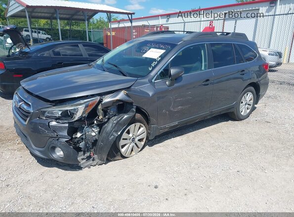 4S4BSAFC4J3235619 2018 SUBARU OUTBACK Gray Передня ліва чверть
