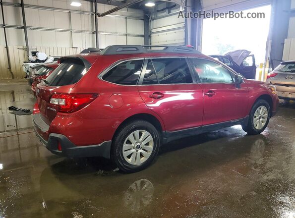 4S4BSAFC4K3206946 2019 SUBARU OUTBACK Maroon Rear right