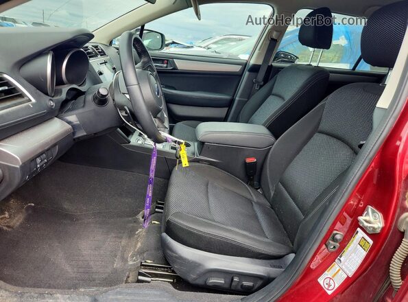 4S4BSAFC4K3206946 2019 SUBARU OUTBACK Maroon Front interior view