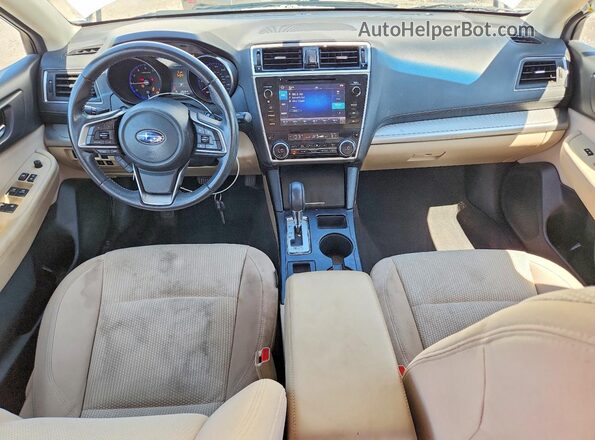 4S4BSAFC4K3378684 2019 SUBARU OUTBACK White Առջևի վահանակի տեսք