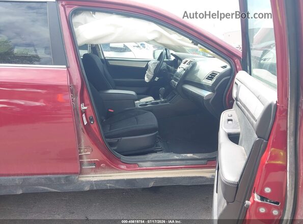 4S4BSAFC5H3276397 2017 SUBARU OUTBACK Red წინა სალონის ხედი
