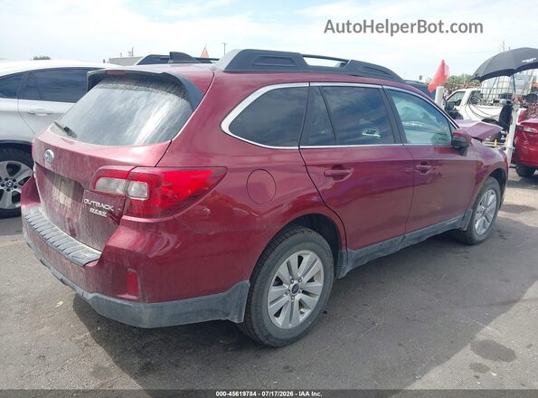 4S4BSAFC5H3276397 2017 SUBARU OUTBACK Red უკანა მარჯვენა