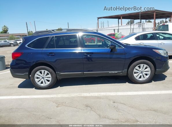 4S4BSAFC5J3378644 2018 SUBARU OUTBACK Blue Vista interior trasera