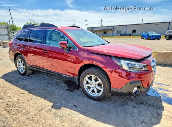 4S4BSAFC5K3222489 2019 SUBARU OUTBACK Red Delantero derecho