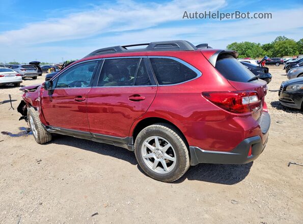 4S4BSAFC5K3222489 2019 SUBARU OUTBACK Red Trasero izquierdo