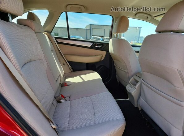 4S4BSAFC5K3222489 2019 SUBARU OUTBACK Red Vista interior trasera